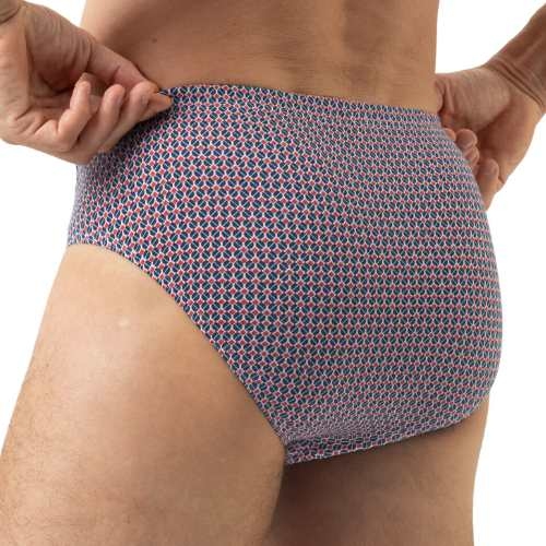 Mey Heren Blue Circle blau männer slip