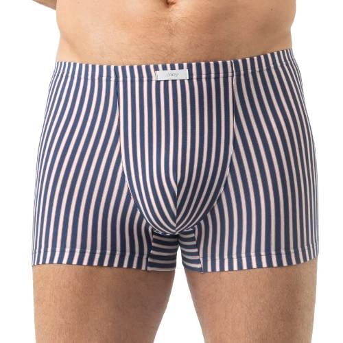 Mey Heren Coral Stripes blau baumwoll-boxershort