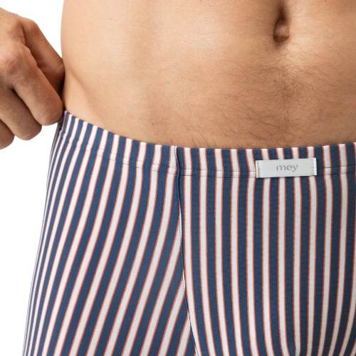 Mey Heren Coral Stripes blau baumwoll-boxershort