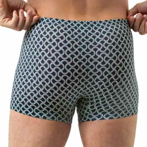 Mey Heren Curves navy-blau baumwoll-boxershort