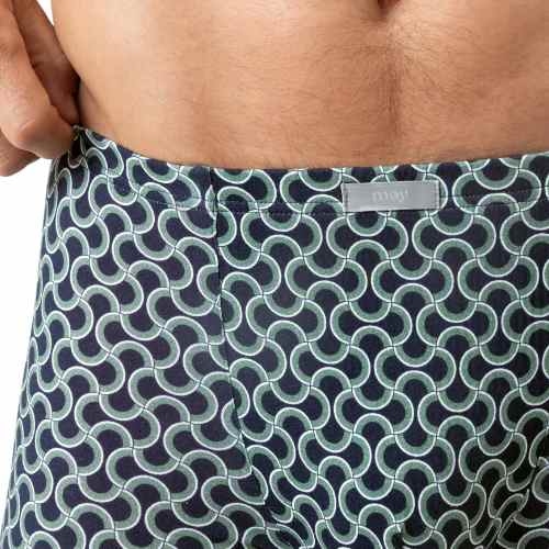 Mey Heren Curves navy-blau baumwoll-boxershort