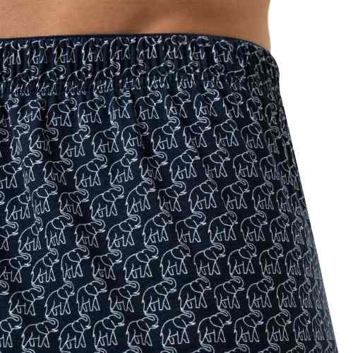 Mey Herren Elephant Walk navy-blau weite boxershort