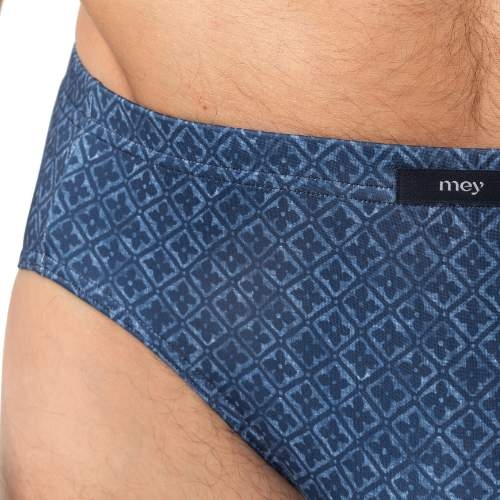 Mey Heren Flowery Blue blau männer slip