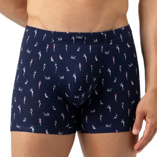 Mey Heren Pin Up Doll navy-blau baumwoll-boxershort