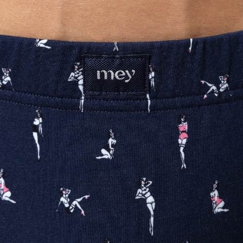 Mey Heren Pin Up Doll navy-blau baumwoll-boxershort