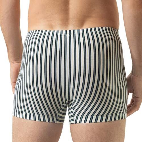 Mey Heren Palm Stripes grau/weiß baumwoll-boxershort