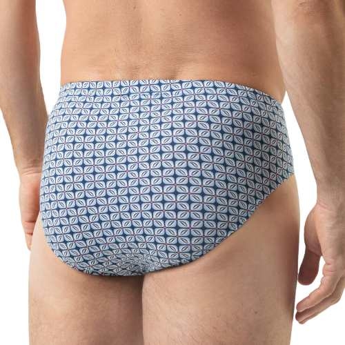 Mey Heren Summer Flower blau männer slip