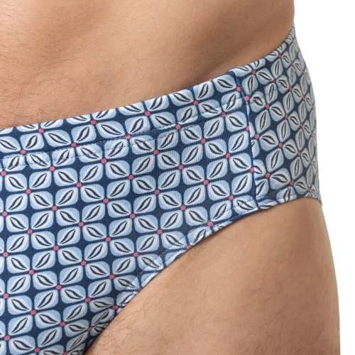 Mey Heren Summer Flower blau männer slip