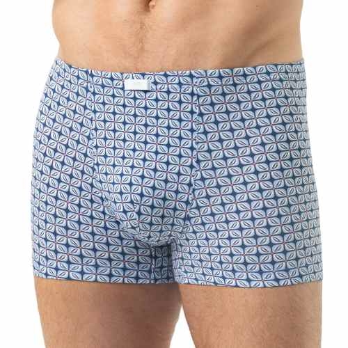 Mey Heren Summer Flower blau baumwoll-boxershort
