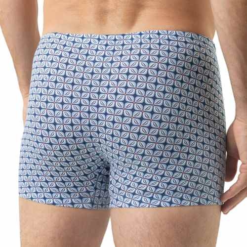 Mey Heren Summer Flower blau baumwoll-boxershort