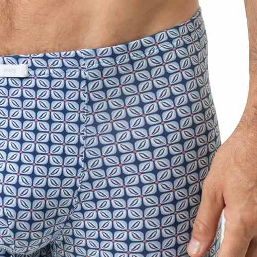 Mey Heren Summer Flower blau baumwoll-boxershort