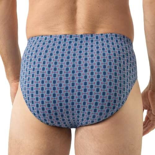 Mey Heren Straight Geo blau männer slip