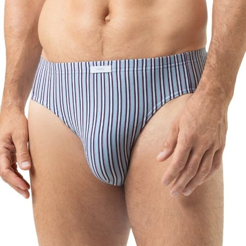 Mey Heren Raspberry Stripes blau männer slip
