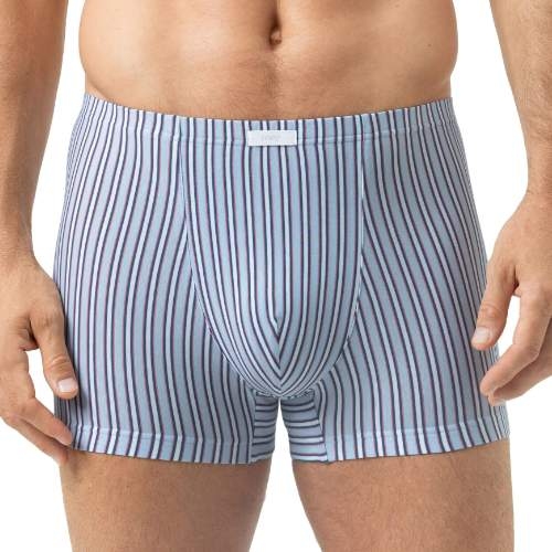Mey Heren Raspberry Stripes blau baumwoll-boxershort