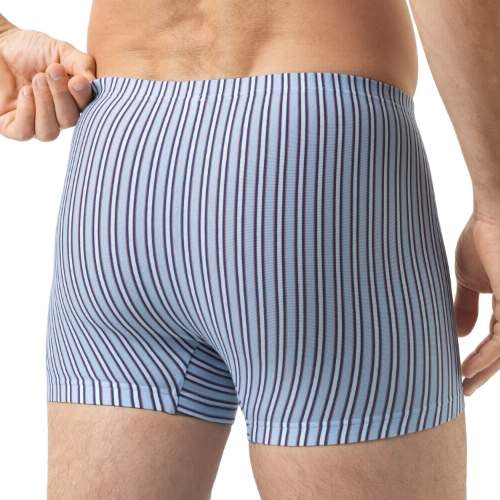 Mey Heren Raspberry Stripes blau baumwoll-boxershort