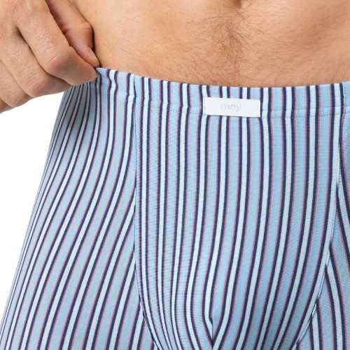 Mey Heren Raspberry Stripes blau baumwoll-boxershort