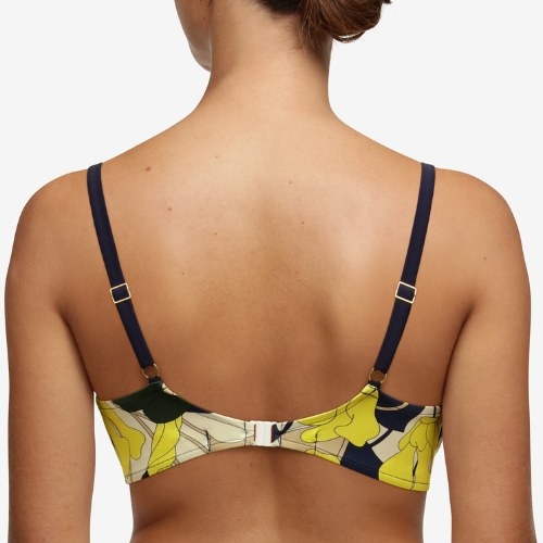 Chantelle Bademode Flowers blau gemoldefer bikini bh