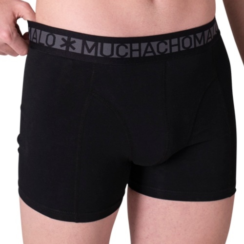 Muchachomalo Solid  schwarz/rot boxershort