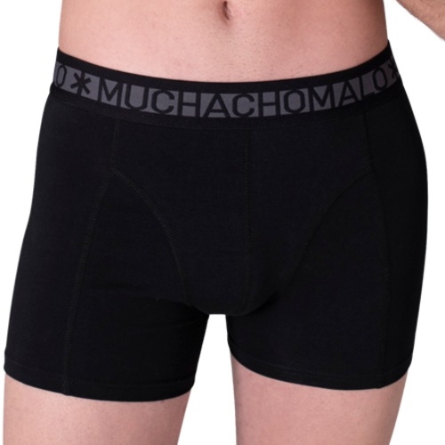 Muchachomalo Solid  schwarz/rot boxershort