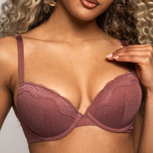 After Eden Embroidery berry vorgeformter bh