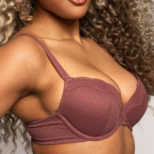After Eden Embroidery berry vorgeformter bh