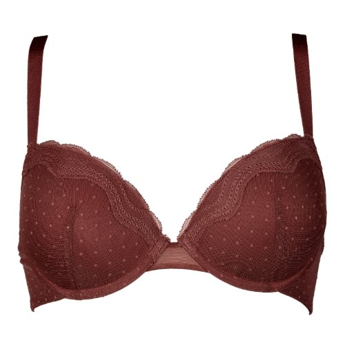 After Eden Embroidery berry vorgeformter bh