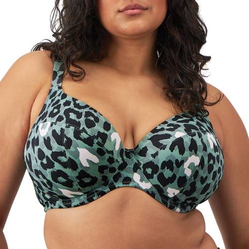 Elomi Schwimmen Jungle Bay olivgrün unwattierter bikini bh