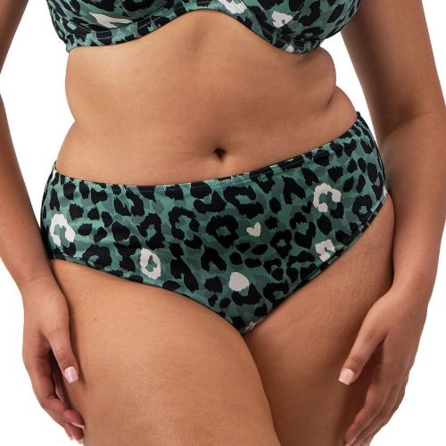 Elomi Schwimmen Jungle Bay olivgrün bikini slip