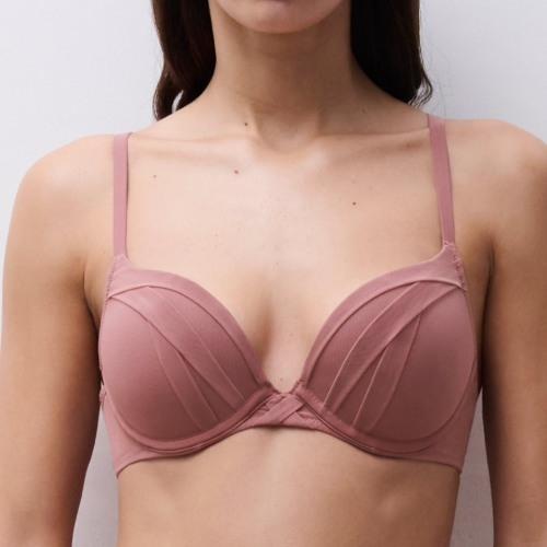 Chantelle X Scarlet pink push up bh
