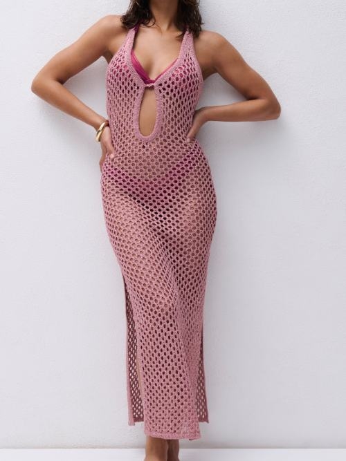 Chantelle Pulp Metallic pink strandkleid