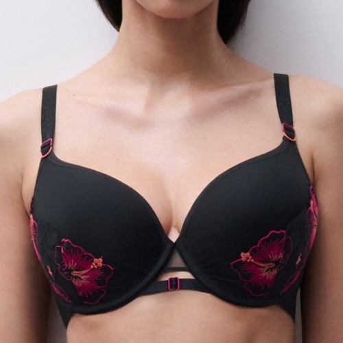 Chantelle Pulp Daydream schwarz/rot vorgeformter bh