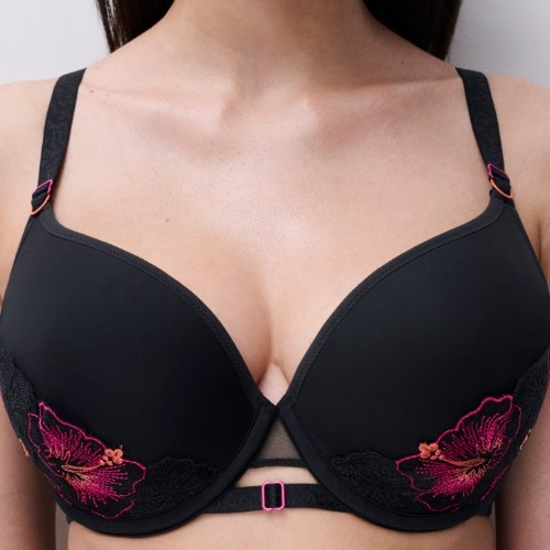 Chantelle Pulp Daydream schwarz/rot vorgeformter bh
