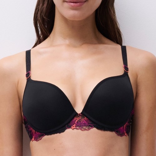 Chantelle Pulp Daydream schwarz/rot push up bh