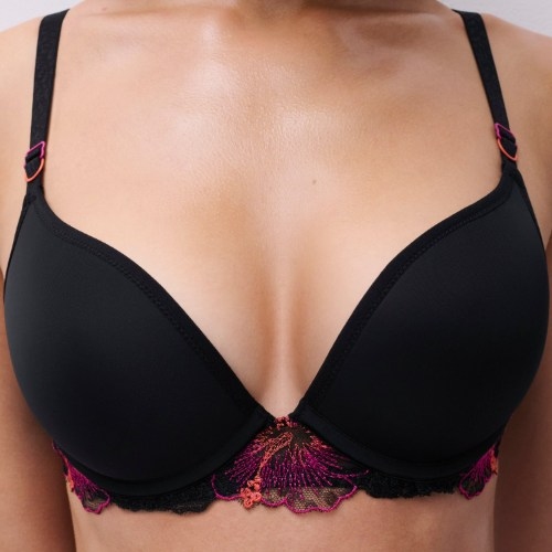 Chantelle Pulp Daydream schwarz/rot push up bh
