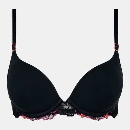 Chantelle Pulp Daydream schwarz/rot push up bh