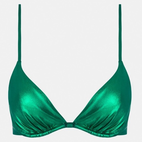 Chantelle Pulp Metallic grün unwattierter bikini bh
