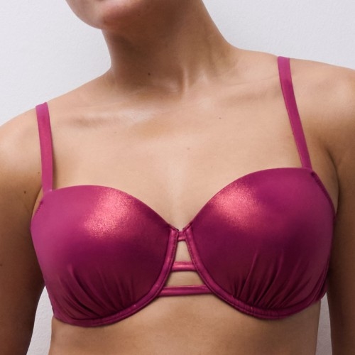 Chantelle Pulp Metallic violett gemoldefer bikini bh
