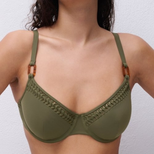 Chantelle Bademode Serenita khaki gemoldefer bikini bh