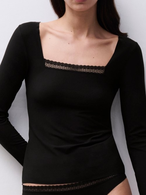 Chantelle Cozy Chic schwarz shirt