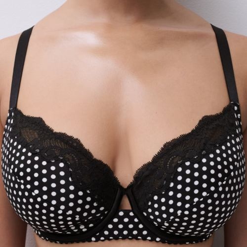Chantelle Gloss schwarz/weiß nicht geformter bh