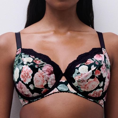 Chantelle Gloss schwarz/print nicht geformter bh