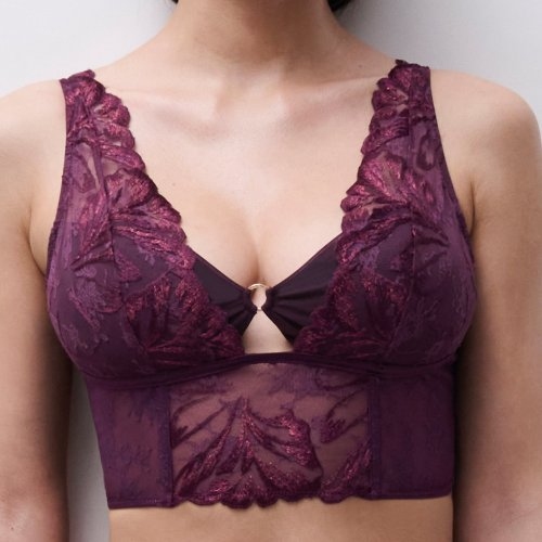 Chantelle Illusion aubergine nicht geformter bh