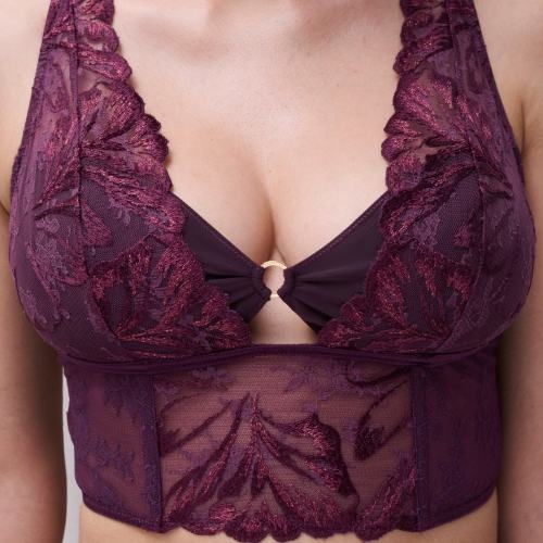 Chantelle Illusion aubergine nicht geformter bh