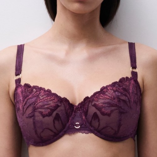 Chantelle Illusion aubergine nicht geformter bh