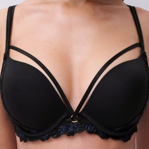 Chantelle Illusion schwarz push up bh