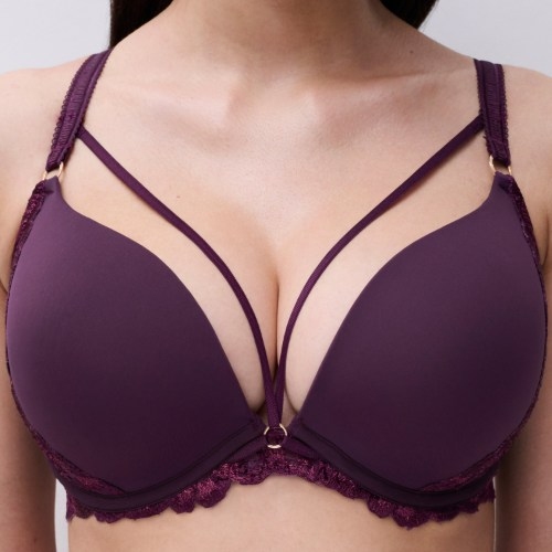 Chantelle Illusion aubergine push up bh