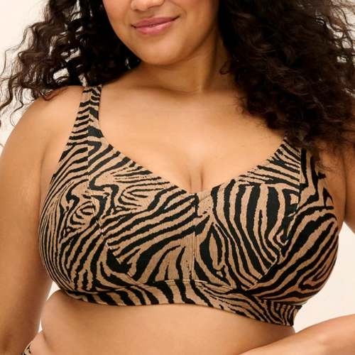 Elomi Schwimmen Tortoli Bay braun/print unwattierter bikini bh
