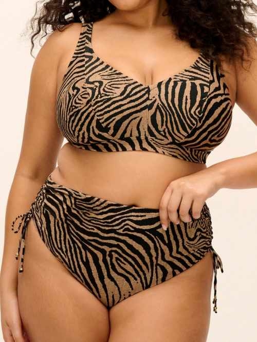 Elomi Schwimmen Tortoli Bay braun/print unwattierter bikini bh
