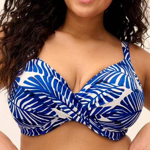 Elomi Schwimmen Blue Palm Beach twilight unwattierter bikini bh