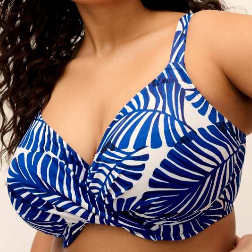 Elomi Schwimmen Blue Palm Beach twilight unwattierter bikini bh